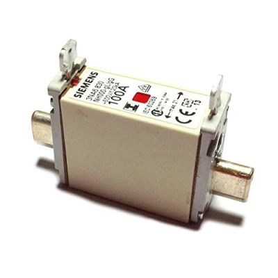 Abbildung von SIEMENS NH Sicherungseinsatz, NH000 100A Kombikennmelder, isolierte Grifflaschen