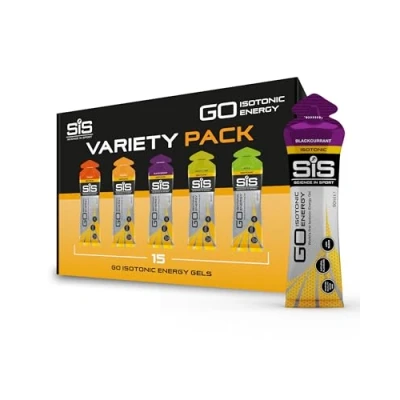 Abbildung von Science in Sport GO High Carb Isotonic Energy Gel 15 x 60ml Vegan isotonische Formulierung mit 22g Kohlenhydraten, Guter Energielieferant, Optimale Alternative für Getränke