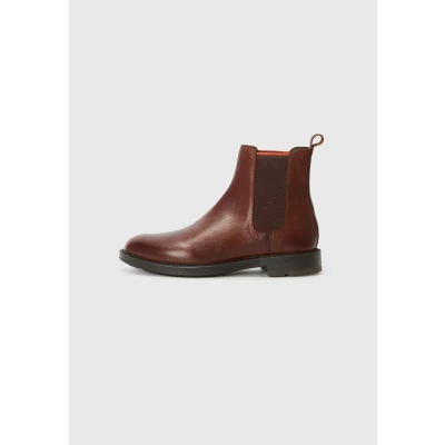 Abbildung von MARCO TOZZI by Guido Maria Kretschmer Herren Chelsea Boots aus Leder Elegant, Braun (Cognac), 41