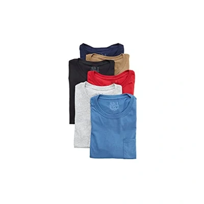 Abbildung von Fruit of the Loom Herren Pocket T Shirt Multipack Unterwäsche, Unterhemd, 6er Pack, Schwarz/Grau, XL