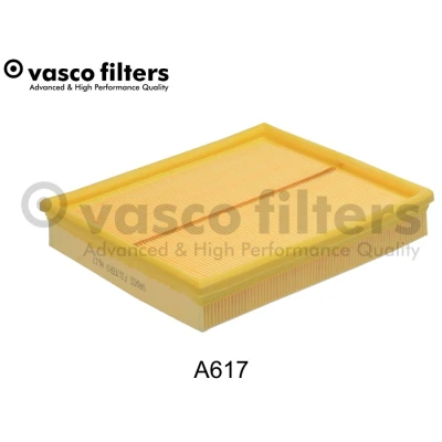 Abbildung von DAVID VASCO A617 Luftfilter 41 211 248 rechteckig Filtereinsatz OPEL: Kadett E CC, Limousine, Cabrio, DAEWOO: Nexia I Limousine