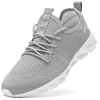 Abbildung von Damen Laufschuhe Turnschuhe Sportschuhe Sneaker Running Tennis Schuhe Freizeit Straßenlaufschuhe Fashion Leichtgewichts Atmungsaktiv Walkingschuhe Outdoor Fitness Jogging Sportsschuhe Grau 36 EU