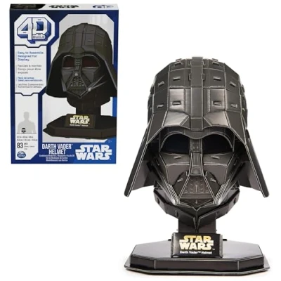 Abbildung von 4D Build Star Wars Darth Vader Helm detailreicher 3D Modellbausatz aus hochwertigem Karton, 83 Teile, für Fans ab 12 Jahren
