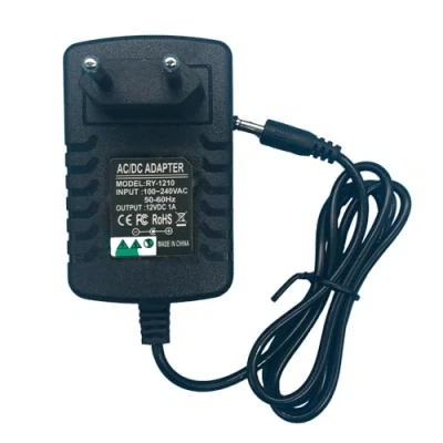 Abbildung von 12W Ladegerät Kompatibel Mit Kleine Elektronische Geräte AC zu DC 12V 1A Netzteil,Stecker 5,5 mm x 2,5(2,1) mm, Plug EU