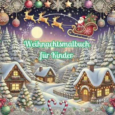 Abbildung von Weihnachtsmalbuch Weihnachten Malbuch für Kinder ab 2 Jahren Zauberhafte Welt der Weihnachtszeit Frohe Weihnachten: Kreatives Ausmalbuch, perfekt die