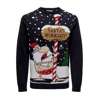Abbildung von ONLY &amp; SONS Strickpullover ONSXMAS REG 5 PLACE CREW KNIT
