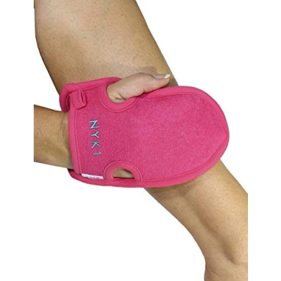 Abbildung von NYK1 Tief Peeling Körper Peelinghandschuh (Rosa) Hochwertiger Handschuhe Handschuh Für Die Entfernung Abgestorbener Haut Exfoliating Gloves Schwamm