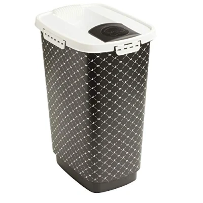 Abbildung von Rotho MyPet Cody Tierfutterbehälter 25l mit Deckel, lebensmittelechter Kunststoff (PP) BPA frei, schwarz,