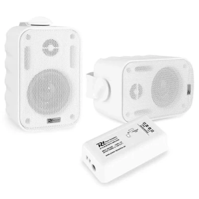 Abbildung von Bluetooth Aufbaulautsprecherset 3&quot; für Vordach, etc. Weiß