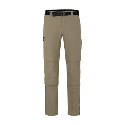 Abbildung von Bergson Outdoorhose QUEENSLAND Doppel ZIPP Off mit T Herren Wanderhose, vielseitig, pflegeleicht, Normalgrößen, beige