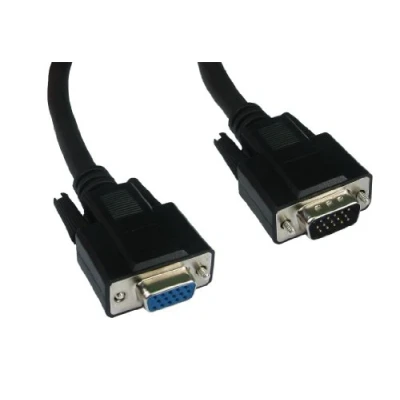 Abbildung von kenable SVGA Monitore Verlängerung Kabel HD15 15 Polig Anschlusskabel Männlich Zum Weiblich 5 m Schwarz [5 Meter/5m]