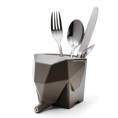 Abbildung von PELEG Design Jumbo das süße Spülbecken Abtropfgefäß Organizer Küche als Elefant Abtropfgestell in Elefanten Deko für Geschenk Einzug, Geburtstag