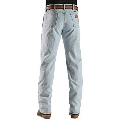 Abbildung von Wrangler Men’s 13MWZ Cowboy Cut Original Fit Jean, Gold Buckle Bleach, 29W x 36L