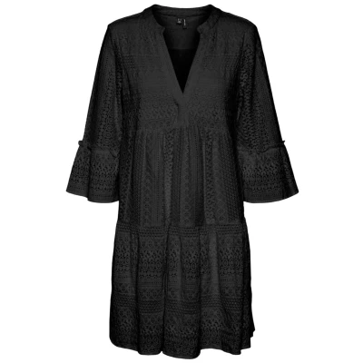 Abbildung von Vero Moda Vmhoney V NECK Tunic Freizeitkleid, Damen, Größe: XS, Black