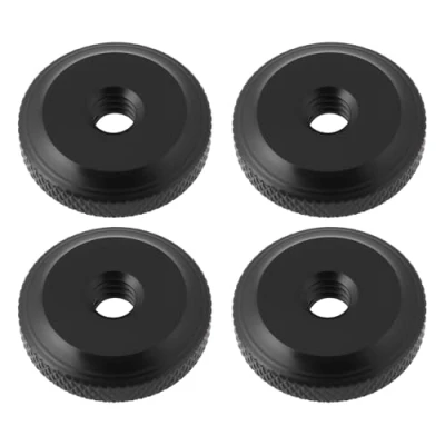 Abbildung von the Lord of Tools 4 Stücke 1/4 &quot;x20 Aluminium Rändelmuttern für Foto Gewinde Kamera Screwand Stativ