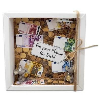 Abbildung von ZauberDeko Geschenkbox Geldgeschenk Verpackung Geldmäuse Mäuse Geld Geburtstag Geschenk