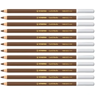 Abbildung von Pastellkreidestift STABILO CarbOthello 12er Pack bister