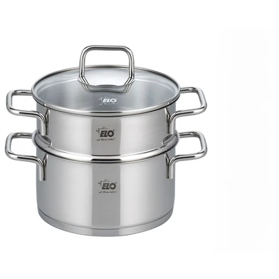 Abbildung von Elo Dampfgartopf, Edelstahl 18/8, (1 tlg.), Dampfkochtopf, Ø 18 cm, Induktion