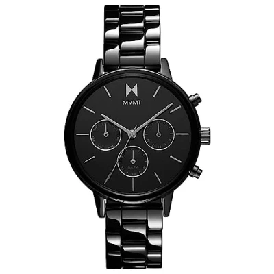 Abbildung von MVMT Multi Zifferblatt Quarz Uhr für Damen mit Schwarzes Keramikband 28000251 D