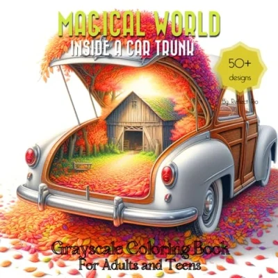 Abbildung von Magical World Grayscale Coloring Book: Fantasy Landscape and Enchanted Wonderland Inside A Car Trunk Suitable for Beginners, Teens, Adults ... Little Thing, Band 11)