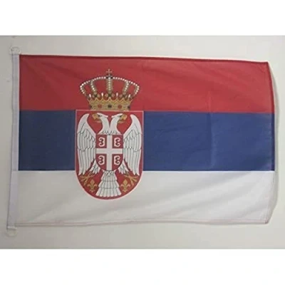Abbildung von AZ FLAG Bootflagge Serbien 45x30 Cm Serbische Bootsfahne 30 x 45 Marine Flaggen