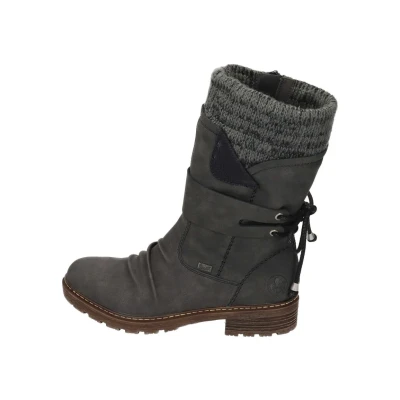 Abbildung von Rieker Snowboot/Winterstiefel, Damen, Größe: 39, anthrazit schwarz Schuhe