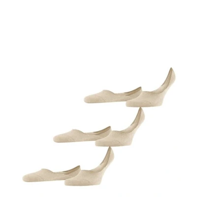 Abbildung von FALKE Herren Füßlinge Invisible Step Medium Cut 3 Pack M IN Baumwolle unsichtbar einfarbig Paar, Beige (Sand Melange 4650) neu umweltfreundlich, 41 42