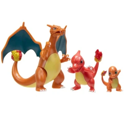 Abbildung von Jazwares Spielfigur Pokémon Select Entwicklungs Multipack Glumanda, Glutexo &amp; Glurak