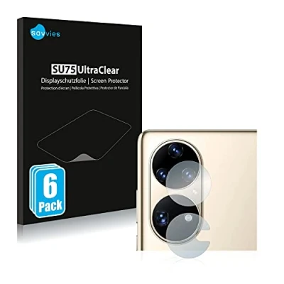 Abbildung von Savvies 6 Stück Schutzfolie für Huawei P50 Pro (NUR Kameraschutz) Displayschutz Folie Ultra Transparent