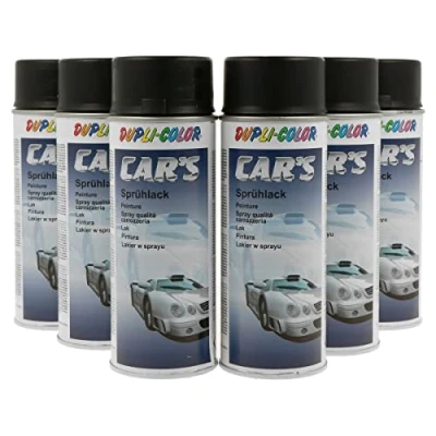 Abbildung von DUPLI COLOR 100010 SET CAR&#039;S schwarz matt 6 x 400 ml