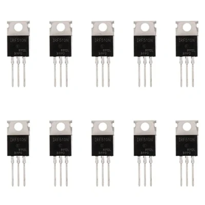Abbildung von BOJACK IRF510 MOSFET Transistoren IRF510N 5.6A 100 V N Kanal Leistungs TO 220AB (Packung mit 10 Stück)