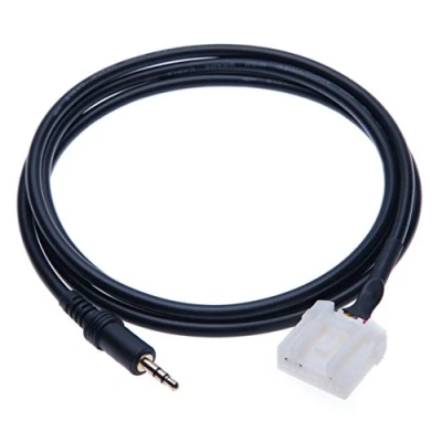 Abbildung von Mazda Radio Musik Schnittstelle AUX IN 3.5 mm Adapter MP3 Kabel Kompatibel mit Verbinden Handy Samsung Galaxy, HTC One, Huawei, Sony Xperia, Lumia, LG Phone, Player an Auto/Automobil