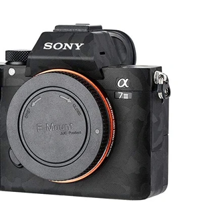 Abbildung von Kamera Aufkleber für Sony A7 III, a7R III DSLR 3M Schutzfolie, kratzfest, Camouflage, Schwarz,