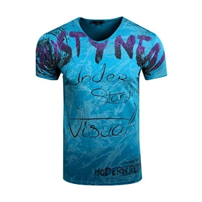 Abbildung von Rusty Neal Tshirt print, Herren, Größe: Large, Blue