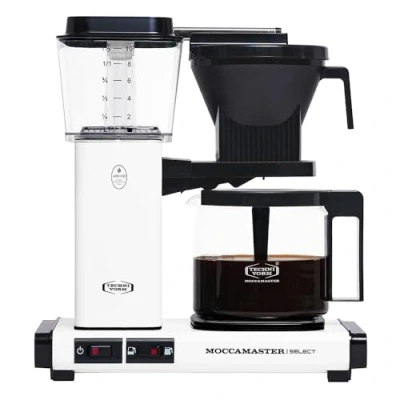 Abbildung von MOCCAMASTER Filterkaffeemaschine KBG Select Matt White 1,25L mattweiß, 1.25l Kaffeekanne