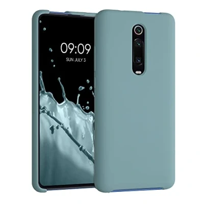 Abbildung von kwmobile Hülle kompatibel mit Xiaomi Mi 9T (Pro) / Redmi K20 Silikon Handy Case Handyhülle weiche Oberfläche kabelloses Laden Arctic Night