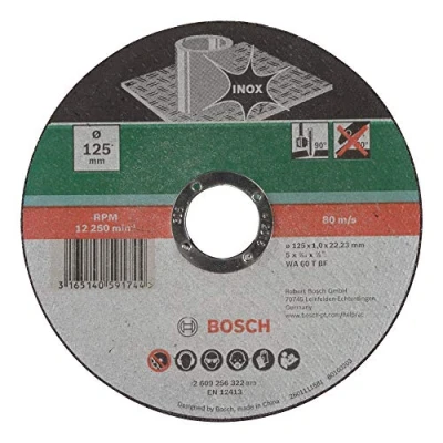 Abbildung von Bosch Home and Garden 2609256322 DIY Trennscheibe Inox 125 mm x 1,0 gerade