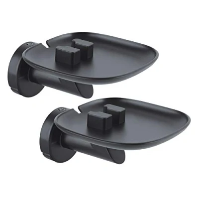 Abbildung von conecto CC50591 2 Premium Wandhalterung für Lautsprecher SONOS ONE + PLAY:1 mit Kabelmanagement, Traglast: max. 3,0kg, 2er Set, schwarz