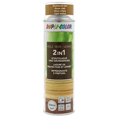 Abbildung von DUPLI COLOR 446467 Holzschutzlasur Spray Nussbaum hell 500 ml