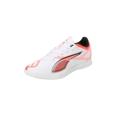Abbildung von Puma Ultra 5 PLAY IT Fußballschuh Halle, Herren, Größe: 42.5, White/black/glowing red Schuhe