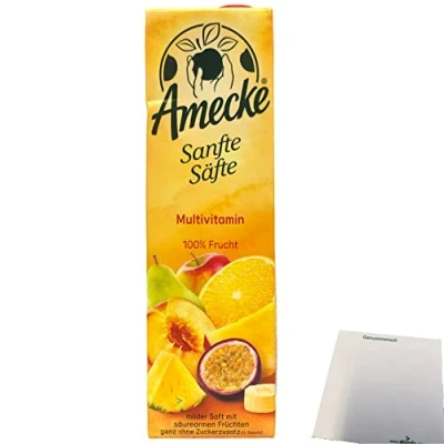 Abbildung von Amecke Sanfte Säfte Multivitamin 100% Frucht 1er Pack (1x1 Liter) + usy Block