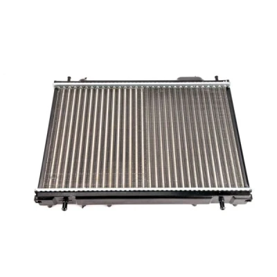 Abbildung von THERMOTEC D7F035TT Kühler, Motorkühlung Aluminium, Kunststoff für Fahrzeuge mit Klimaanlage 375 559 40 Schaltgetriebe Kühlrippen mechanisch gefügt