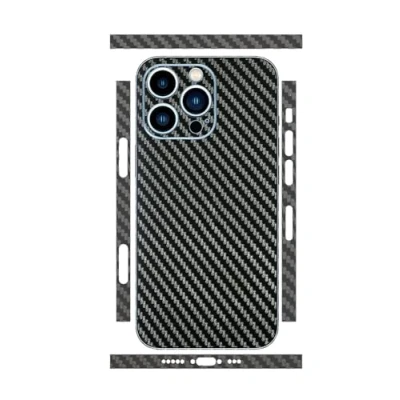Abbildung von GIOPUEY[2 Stück Rückseite Folie Kompatibel mit iPhone 14 Pro, Pro Schutzfolie, Kohlefaser Textur, Matte Anti Fingerabdruck, Kratzer Black