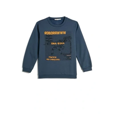 Abbildung von Koton Boys Sweatshirt Long Sleeve Crew Neck Dinosaur Printed Soft Interior