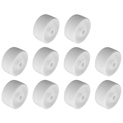 Abbildung von cyclingcolors 10x Kunststoff Rollen 25mm Weiß Laufrolle Führungsrolle Möbel Bett Schiebetür Tür Schublade Schrank