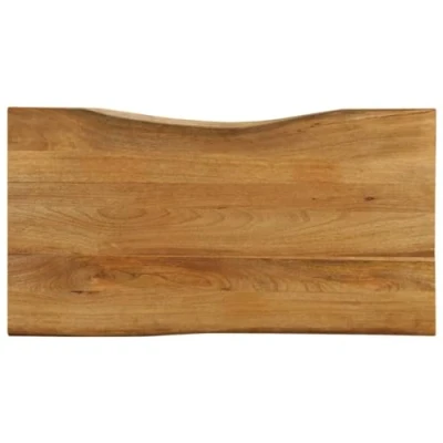 Abbildung von vidaXL Tischplatte, Holztischplatte mit Baumkante, Ersatztischplatte für Couchtisch Beistelltisch Esstisch, Holzplatte, Massivholz Mango