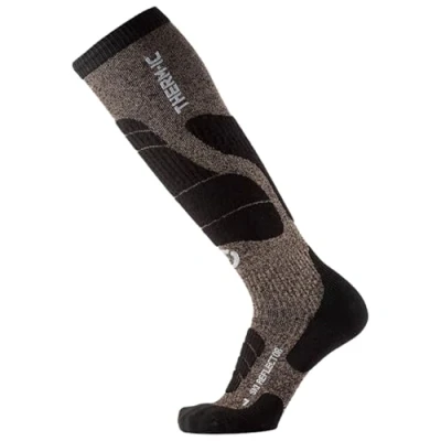 Abbildung von Therm ic Chaussettes Ski Merino Reflector Unisex Skisocken, Braun/Schwarz, FR : L (Taille Fabricant L(42 44))