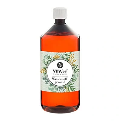 Abbildung von VitaFeel Wasserstoffperoxid 1000 ml 3% Lösung Hochreine Qualität, ohne Stabilisator Vielseitig einsetzbar für Haushalt und technische Anwendungen