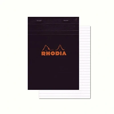 Abbildung von 10 x Rhodia Notizblock Nr. 16 A5 liniert mit Rand 80 Blatt schw