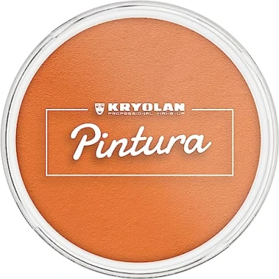Abbildung von Kryolan Pintura Water Color Schminke 25ml, Farbe: Tangerine, Waschbar, Vegan, ohne Parfüm, Parabene, Glutenfrei ideal für Kinder, Party, Karneval, Fasching &amp; Halloween (Tangerine)